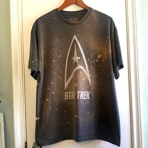 Star Trek Men’s Distressed Gray Graphic Tee Size XL
